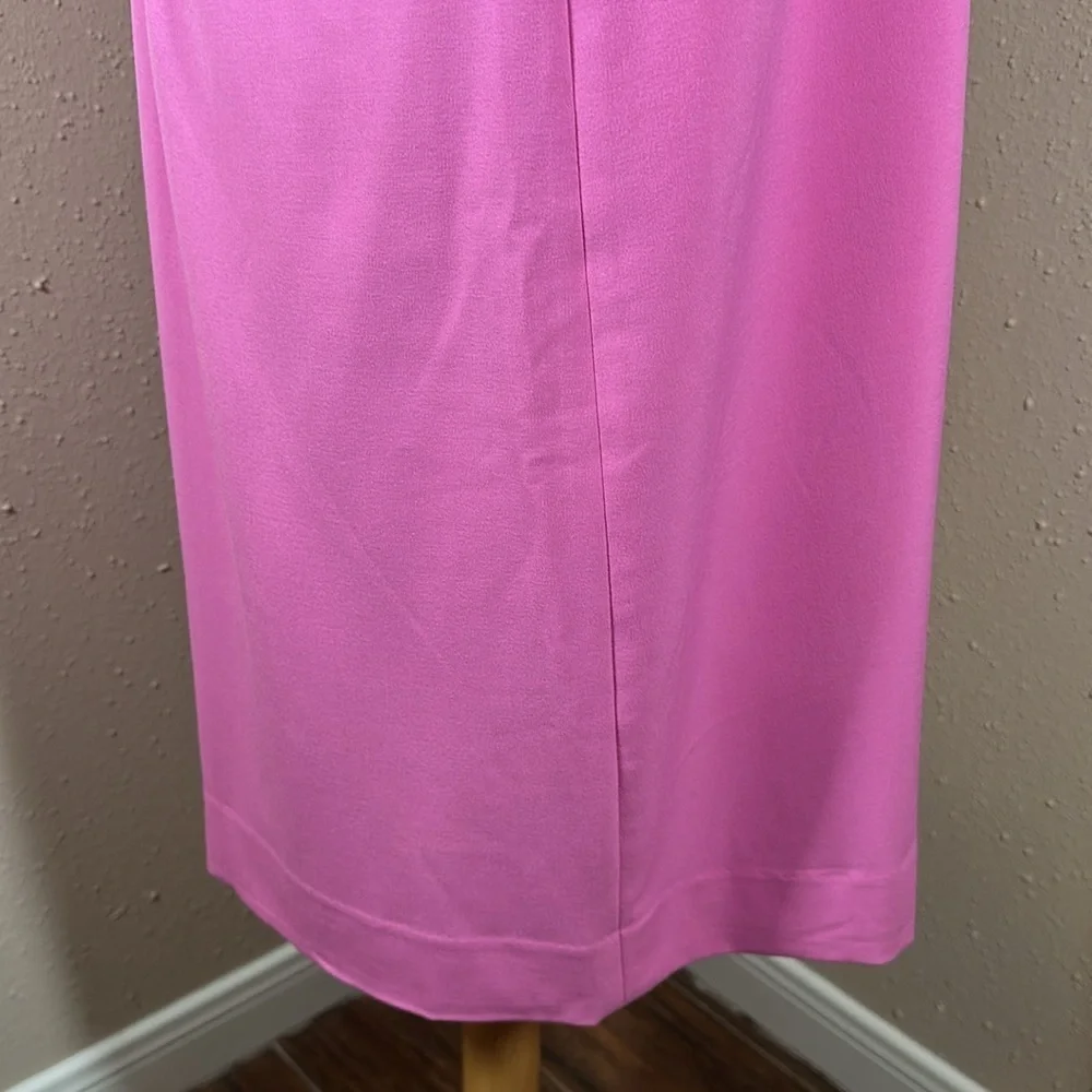 J. Crew Ruffleneck Suiting Bubblegum Pink Dress Women’s size 16 NEW - Picture 14 of 16
